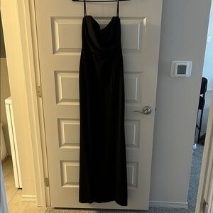 Windsor Strapless Black Gown